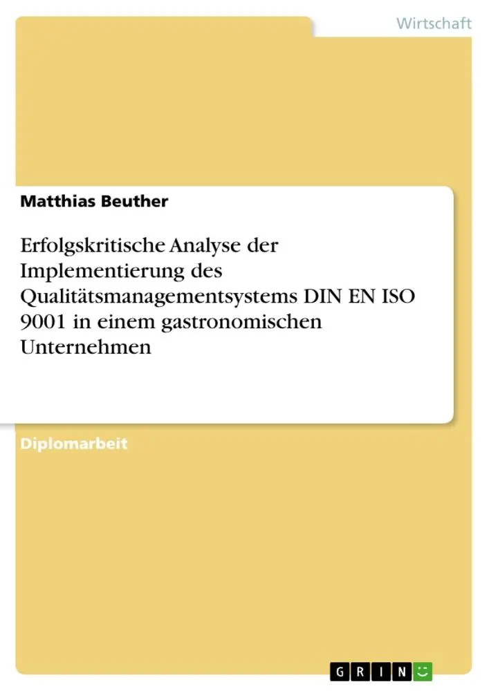 Cover: 9783668831025 | Erfolgskritische Analyse der Implementierung des...