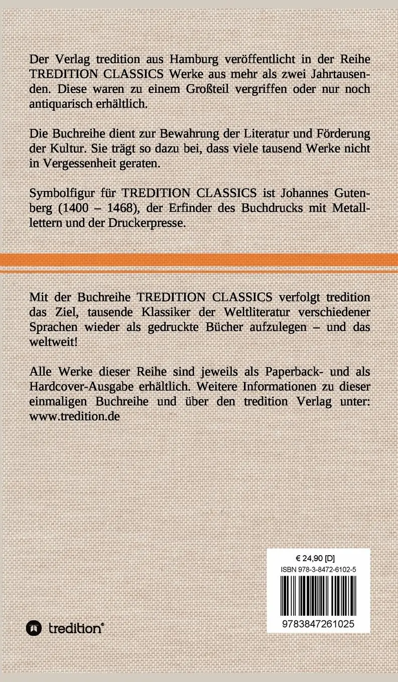 Rückseite: 9783847261025 | Über die ästhetische Erziehung des Menschen | Friedrich Schiller