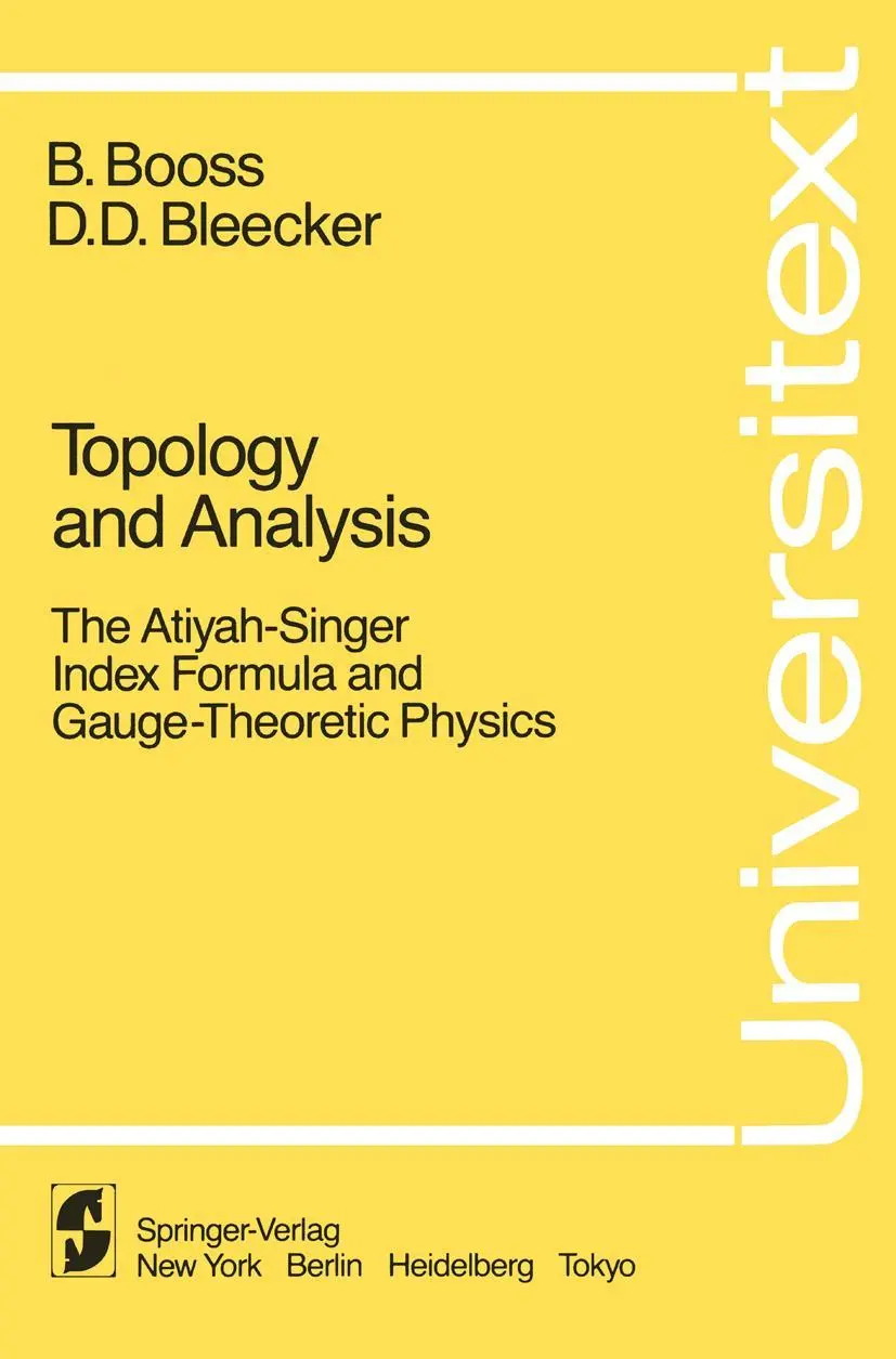 Cover: 9780387961125 | Topology and Analysis | D. D. Bleecker (u. a.) | Taschenbuch | xvi