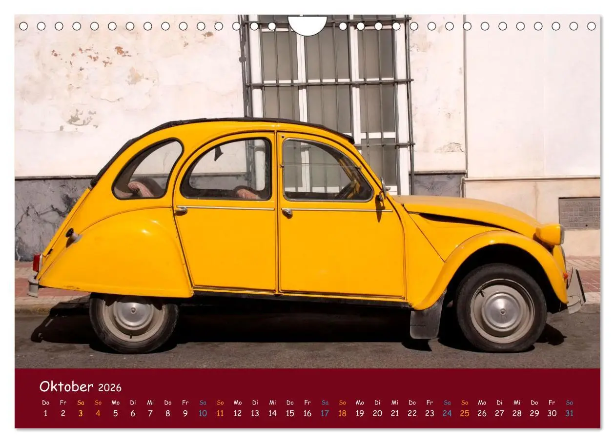 Bild: 9783457571125 | Citroen 2 CV Kult um die Ente (Wandkalender 2026 DIN A4 quer),...