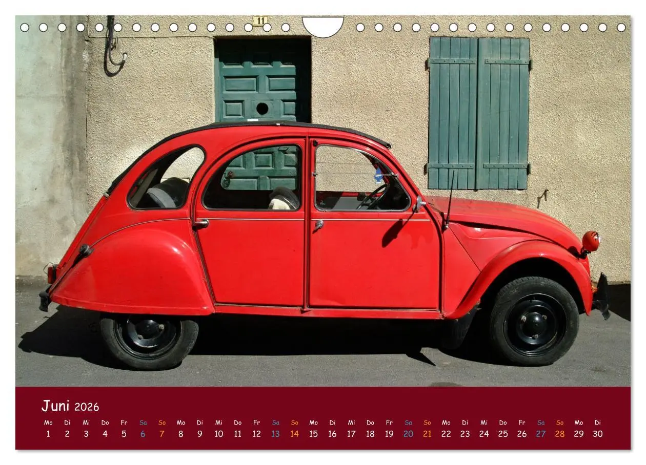 Bild: 9783457571125 | Citroen 2 CV Kult um die Ente (Wandkalender 2026 DIN A4 quer),...