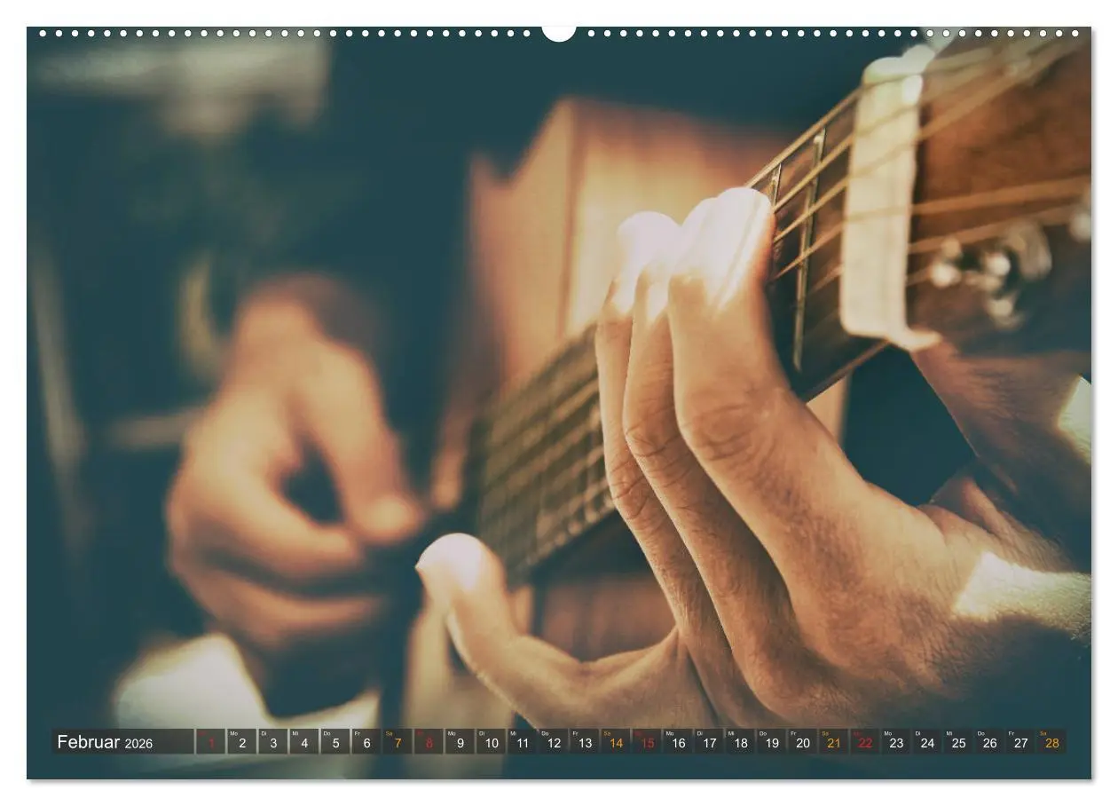 Bild: 9783457711125 | Gitarre - Freiheit Träume (hochwertiger Premium Wandkalender 2026...