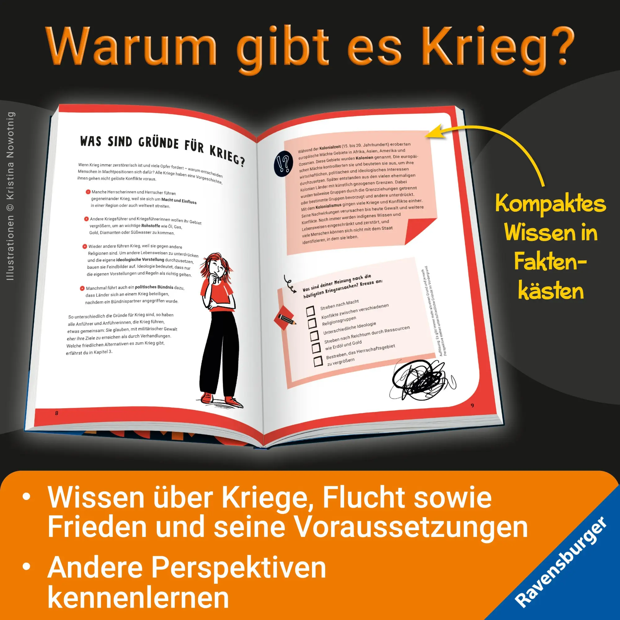 Bild: 9783473481125 | Let's talk about - Frieden und Kriege. Dein Eintragebuch | Buch | 2026