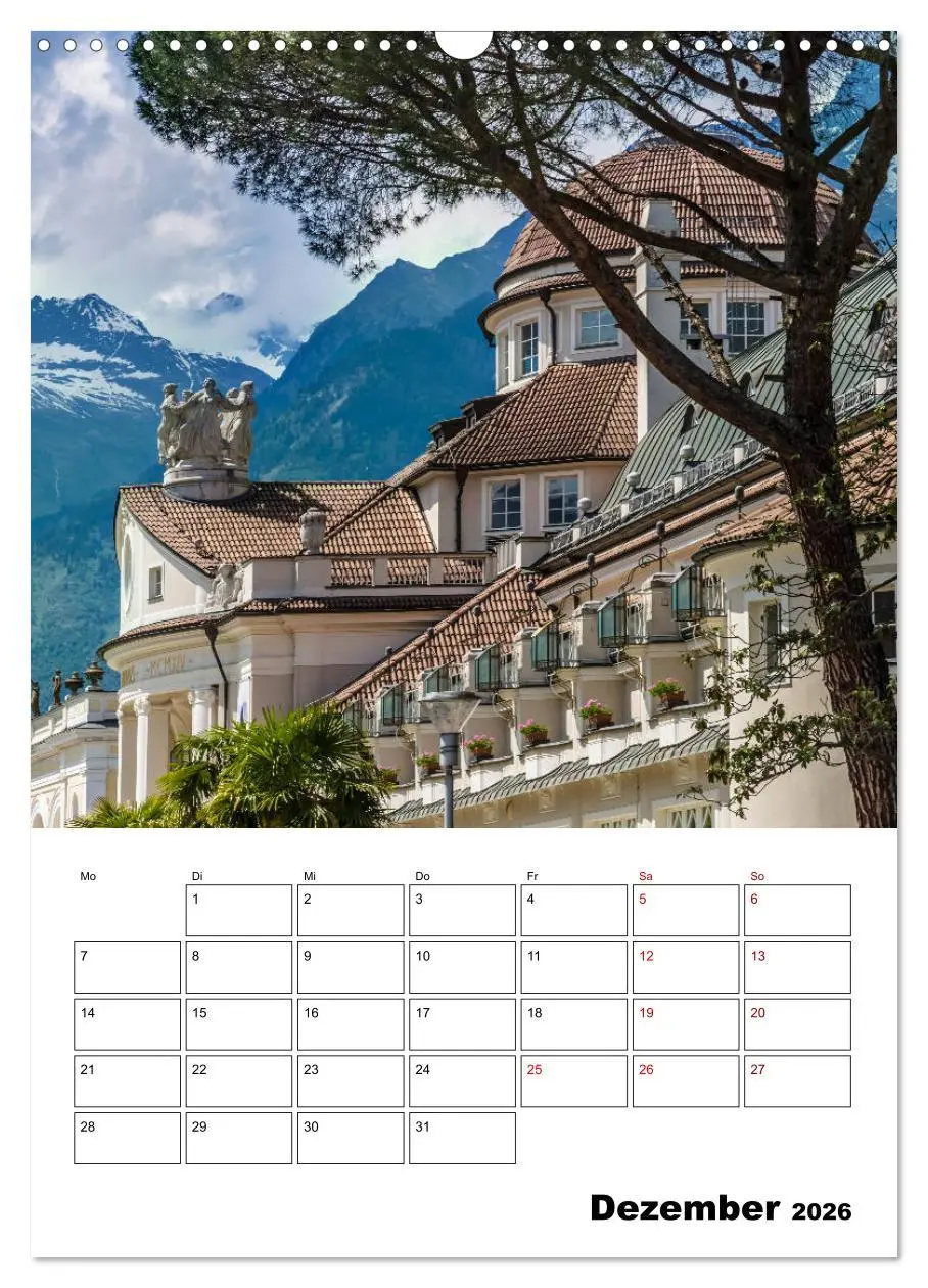 Bild: 9783516421125 | MERAN Terminplaner (Wandkalender 2026 DIN A3 hoch), CALVENDO...