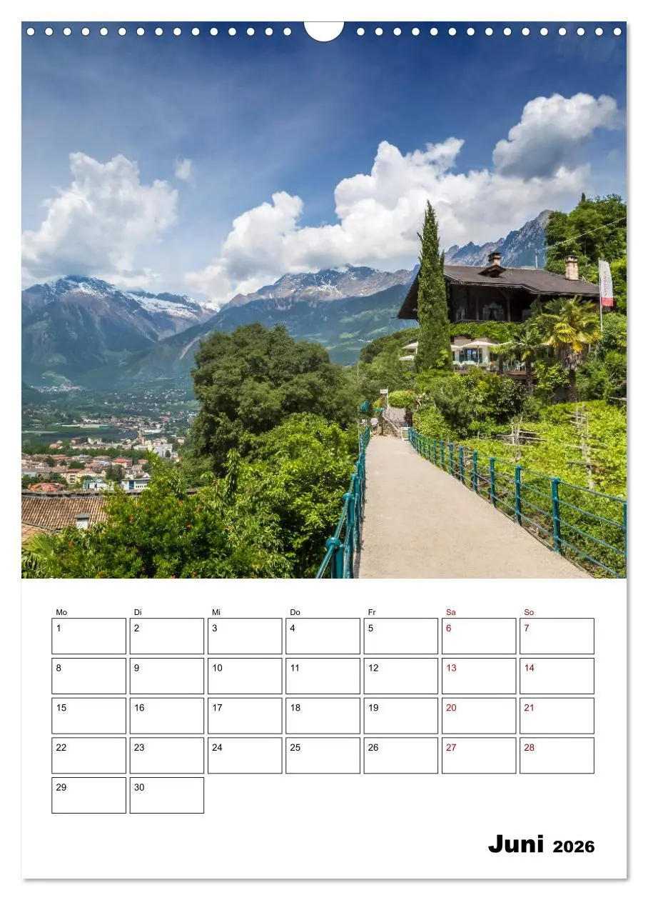 Bild: 9783516421125 | MERAN Terminplaner (Wandkalender 2026 DIN A3 hoch), CALVENDO...