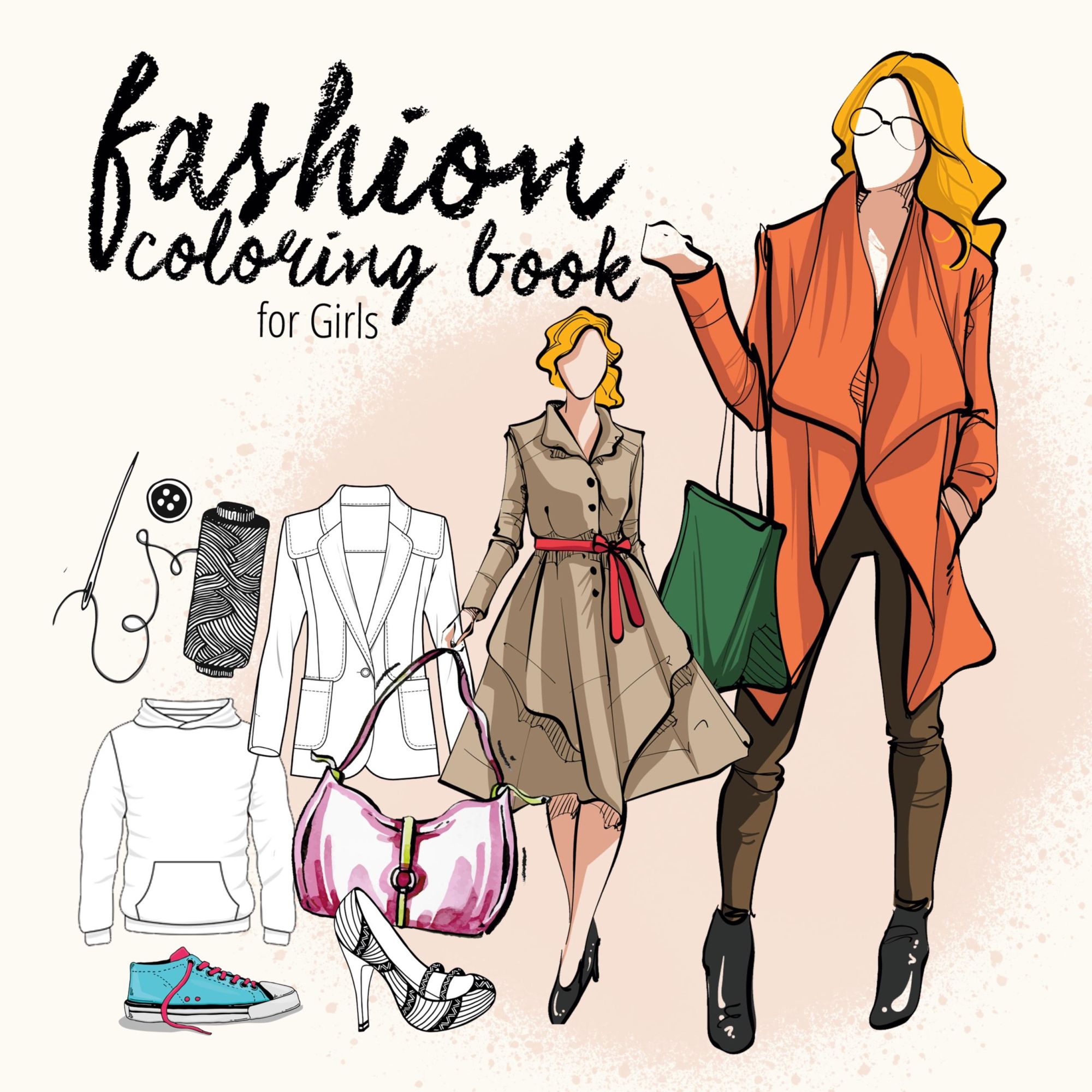 Cover: 9783752971125 | Fashion coloring book for teenagers Fashion Coloring Book Kids 10...