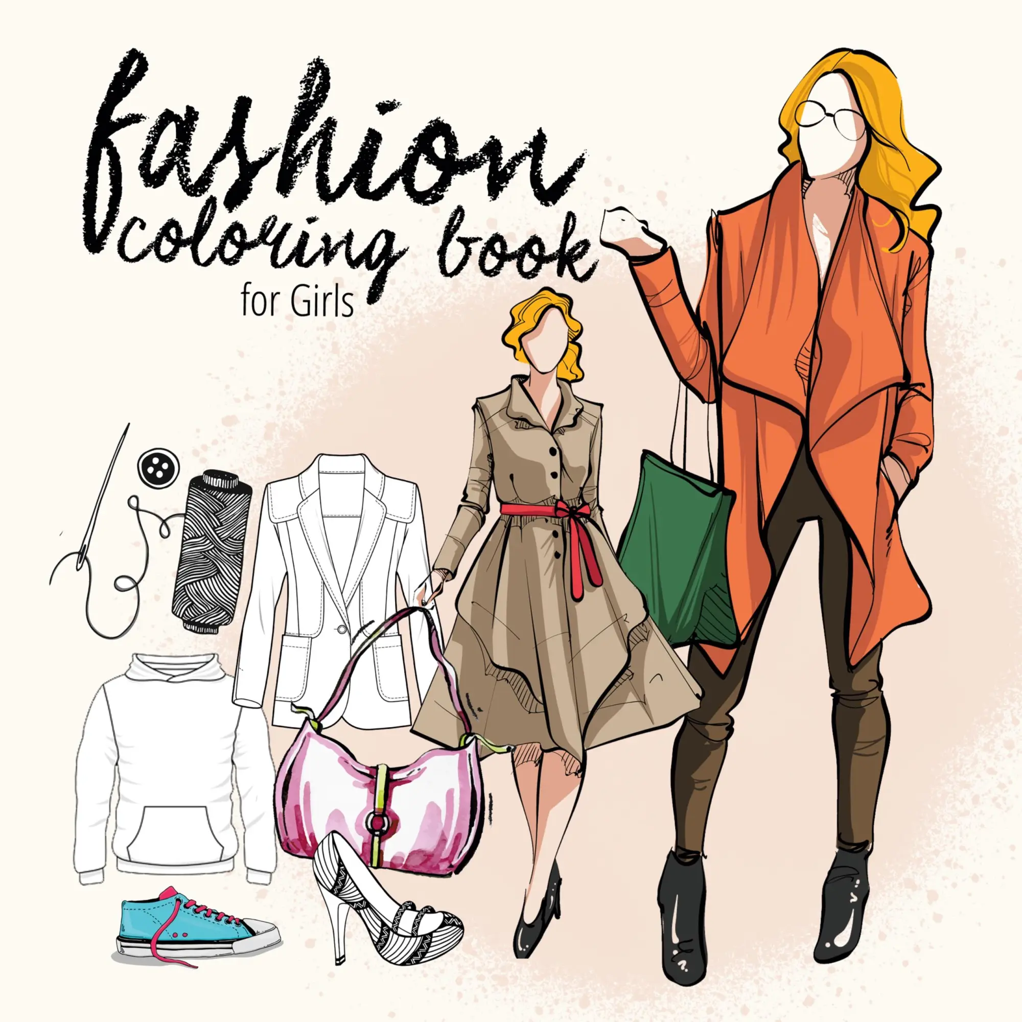 Cover: 9783752971125 | Fashion coloring book for teenagers Fashion Coloring Book Kids 10...