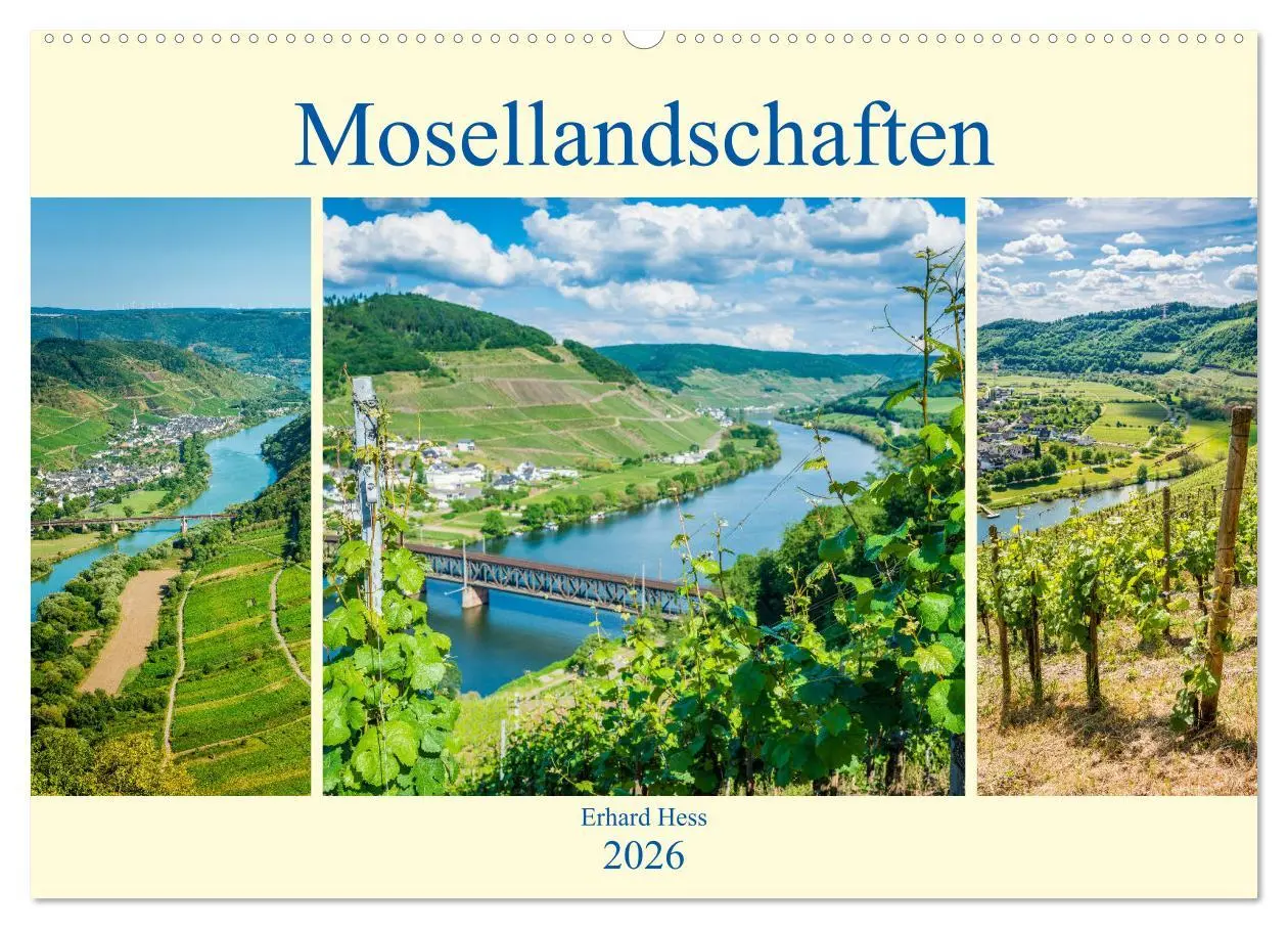Cover: 9783457871225 | Mosellandschaften (Wandkalender 2026 DIN A2 quer), CALVENDO...
