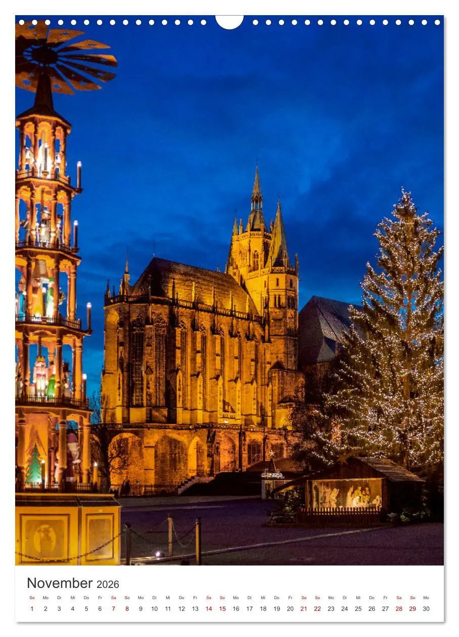 Bild: 9783516271225 | Erfurt - Die romantische Altstadt (Wandkalender 2026 DIN A3 hoch),...