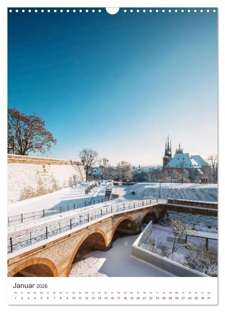 Bild: 9783516271225 | Erfurt - Die romantische Altstadt (Wandkalender 2026 DIN A3 hoch),...