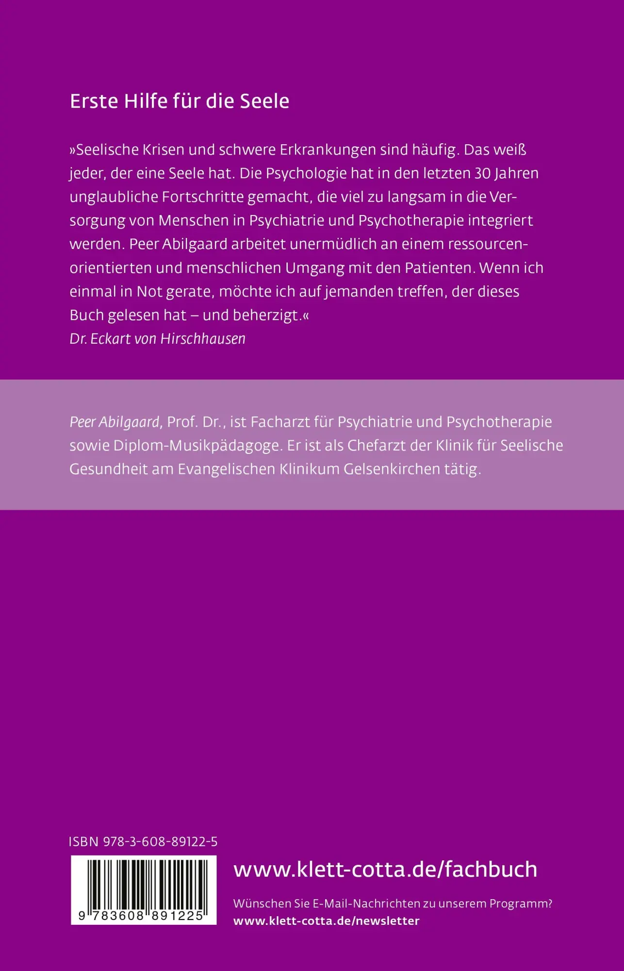 Rückseite: 9783608891225 | Stabilisierende Psychotherapie in akuten Krisen (Leben Lernen, Bd....