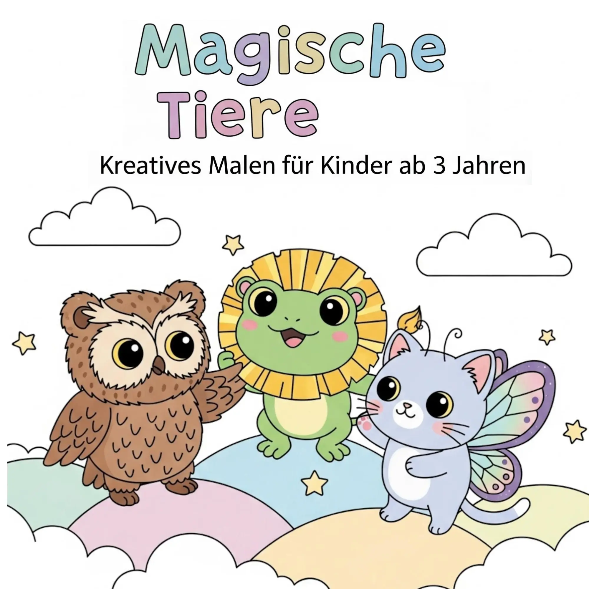Cover: 9783819211225 | Magische Tierwesen | Kreatives Malen für Kinder ab 3 Jahren | Bergmann