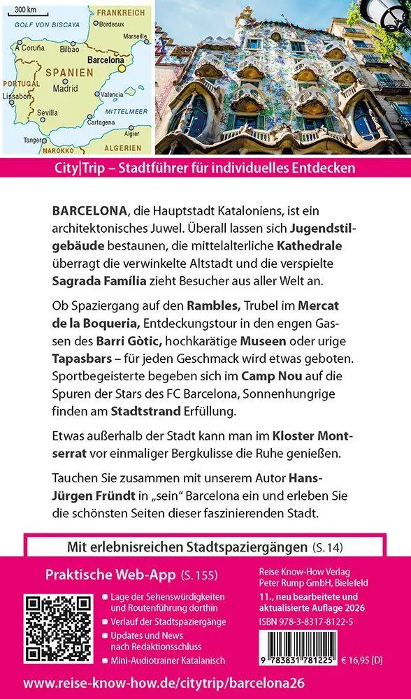 Bild: 9783831781225 | Reise Know-How CityTrip Barcelona | Hans-Jürgen Fründt | Taschenbuch