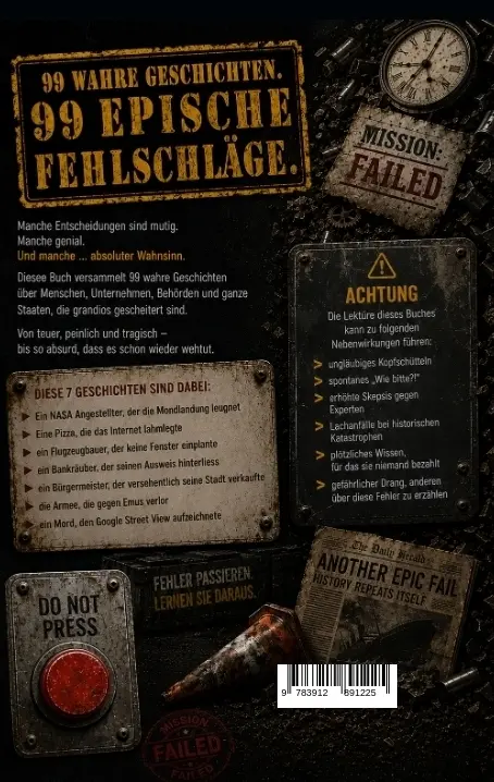 Bild: 9783912891225 | Epic Fails | 99 legendäre Fehlschläge, die Geschichte schrieben | Buch