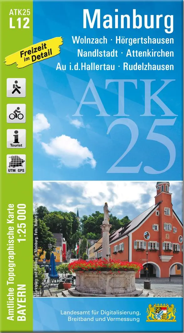 Cover: 9783987761225 | ATK25-L12 Mainburg (Amtliche Topographische Karte 1:25000) | Deutsch