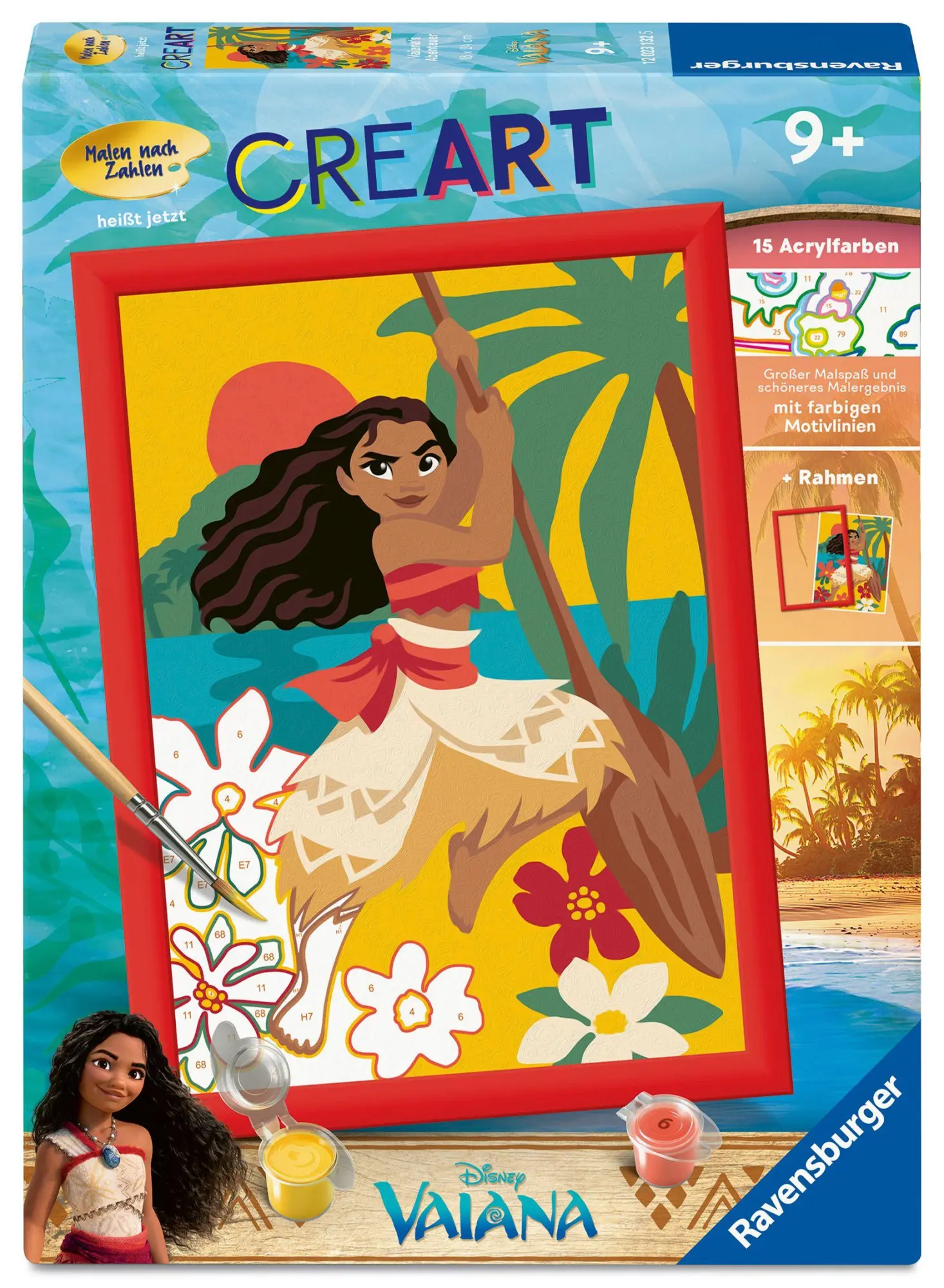 Cover: 4005555231325 | CreArt, Malen nach Zahlen Kinder - Disney Vaiana's Abenteuer | Spiel