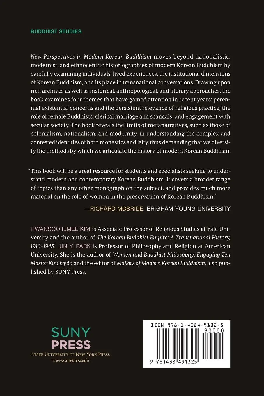 Rückseite: 9781438491325 | New Perspectives in Modern Korean Buddhism | Hwansoo Ilmee Kim (u. a.)