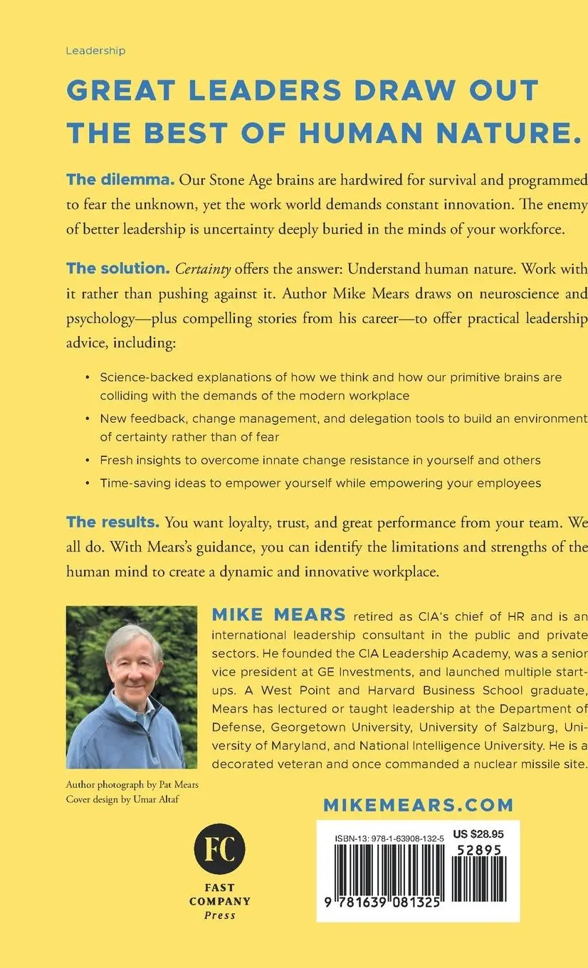 Rückseite: 9781639081325 | Certainty | Mike Mears | Buch | Englisch | 2025 | Fast Company Press