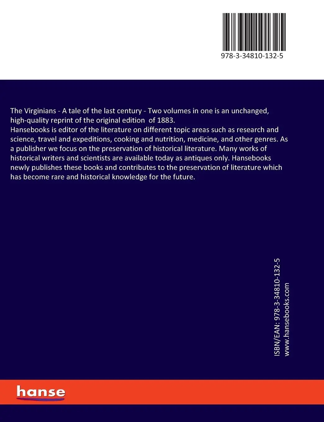 Rückseite: 9783348101325 | The Virginians | A tale of the last century - Two volumes in one