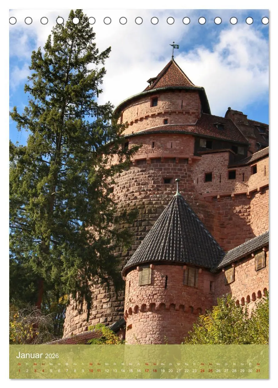 Bild: 9783516331325 | Reise durchs Elsass (Tischkalender 2026 DIN A5 hoch), CALVENDO...