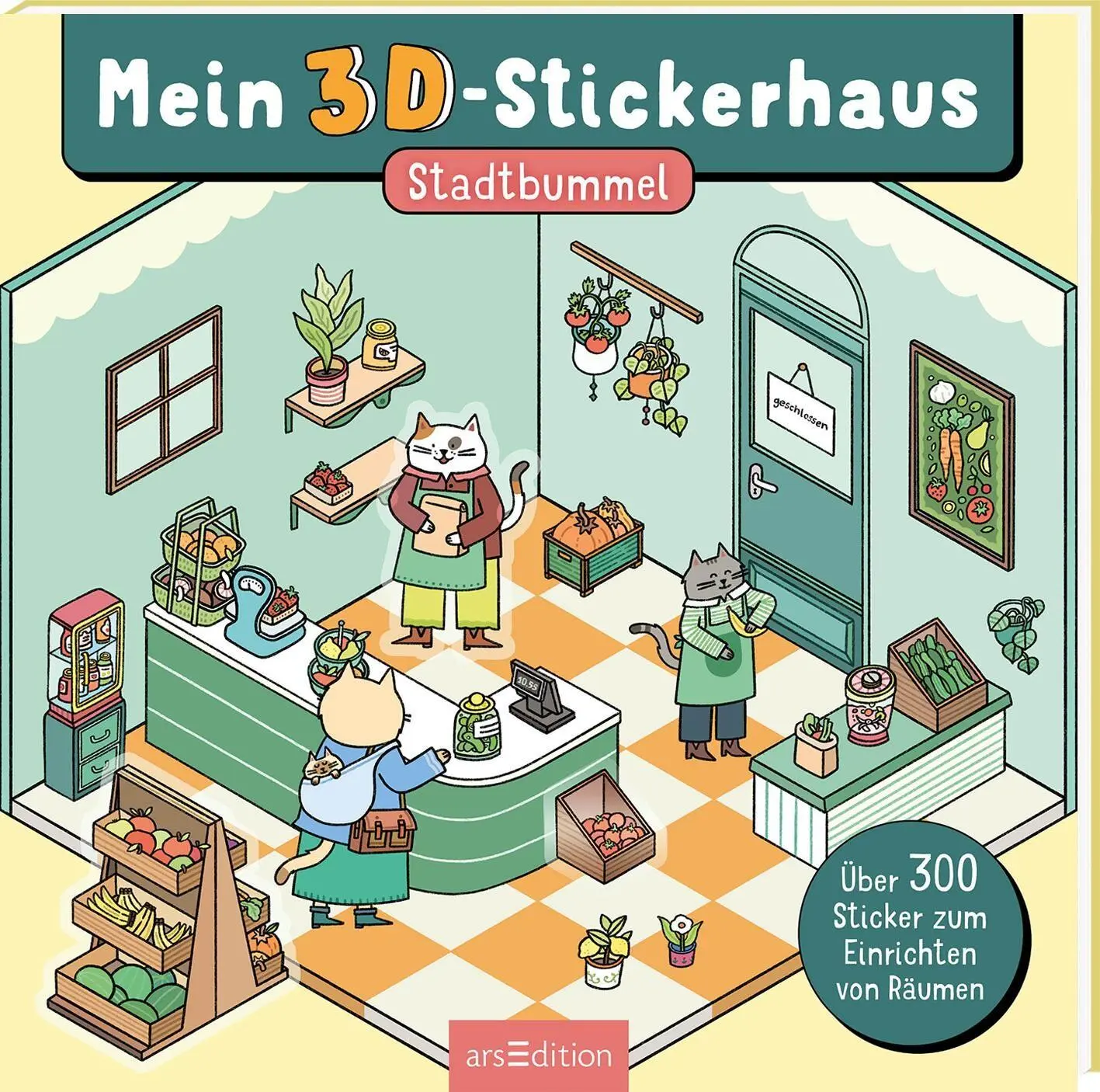 Cover: 9783845871325 | Mein 3D-Stickerhaus - Cozy Stadtbummel | Hannah Detterbeck | Buch