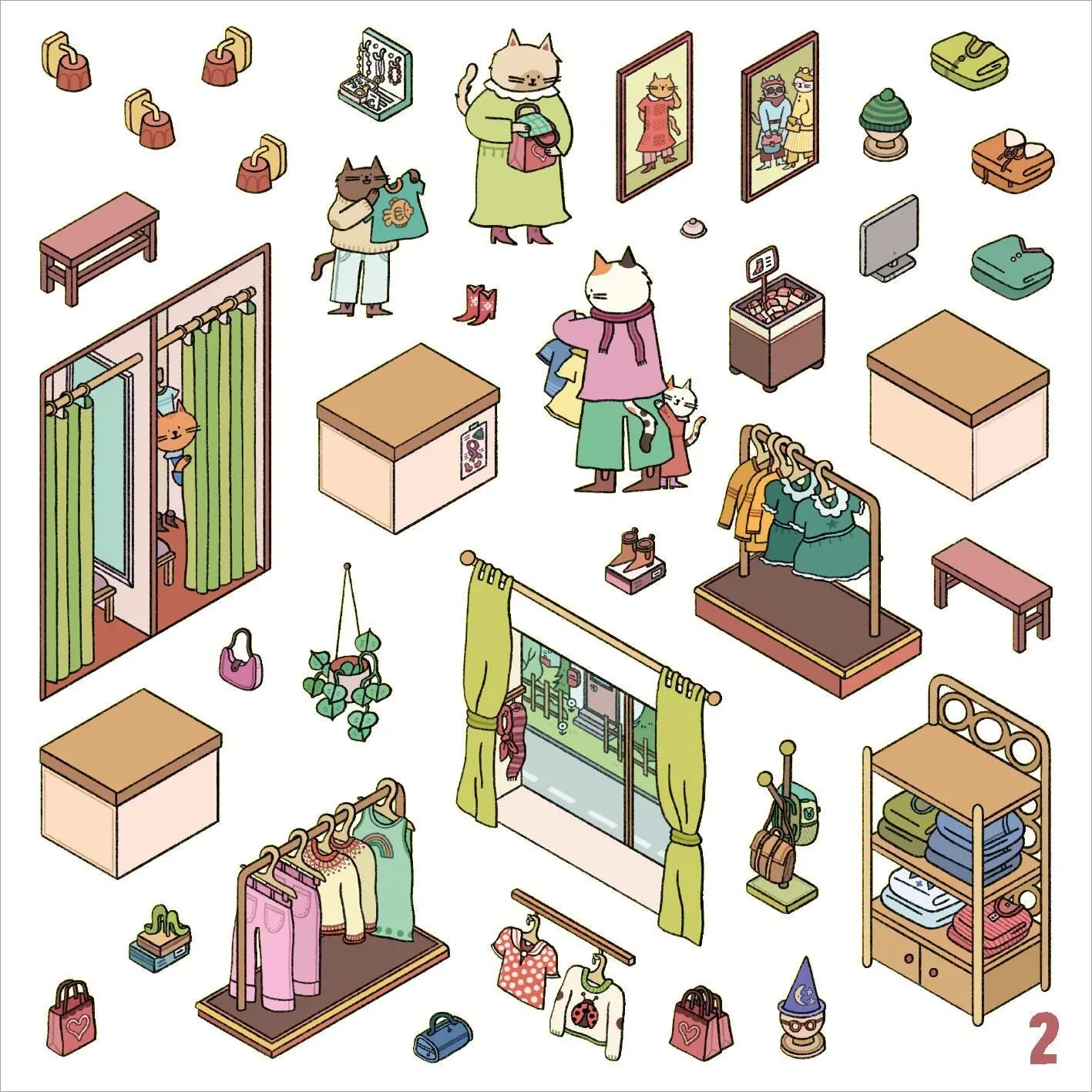 Bild: 9783845871325 | Mein 3D-Stickerhaus - Cozy Stadtbummel | Hannah Detterbeck | Buch