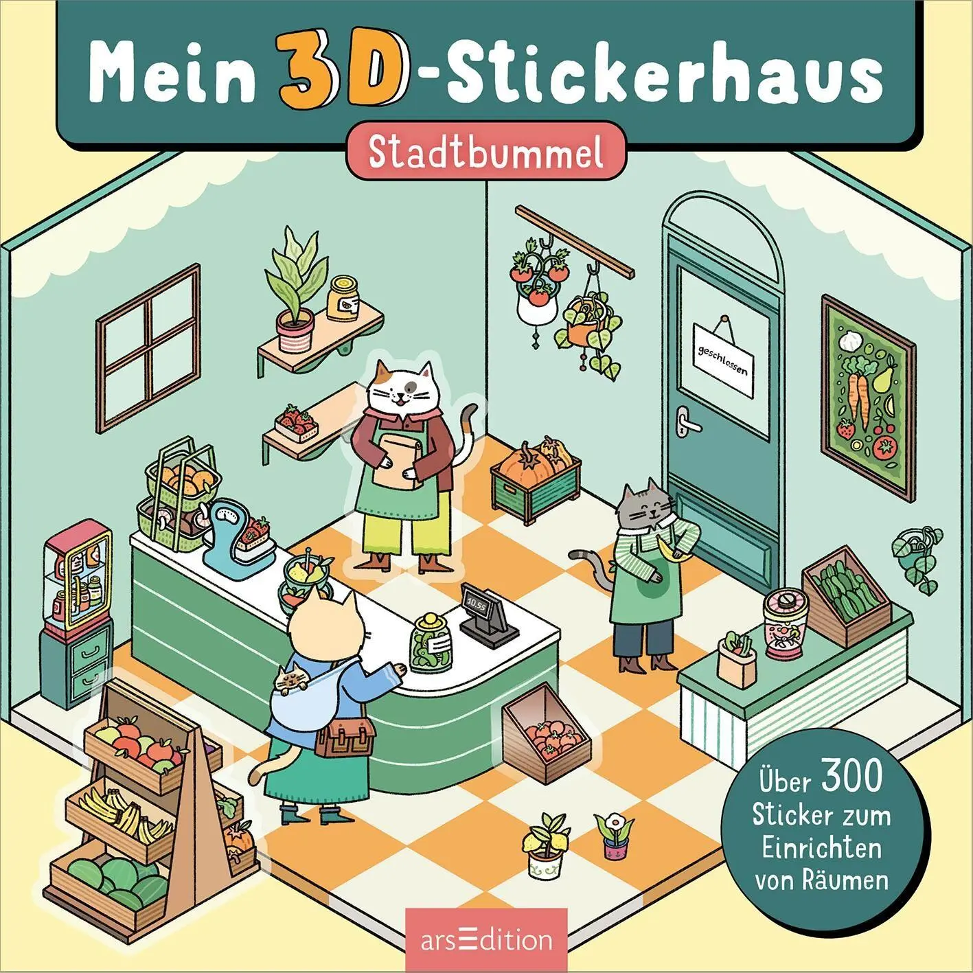 Bild: 9783845871325 | Mein 3D-Stickerhaus - Cozy Stadtbummel | Hannah Detterbeck | Buch