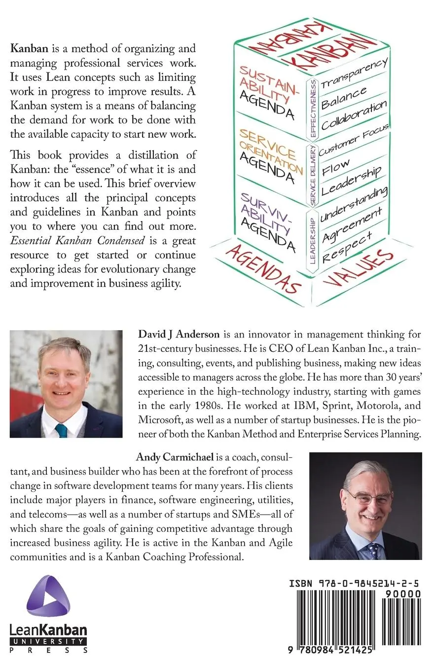 Rückseite: 9780984521425 | Essential Kanban Condensed | David J Anderson (u. a.) | Taschenbuch