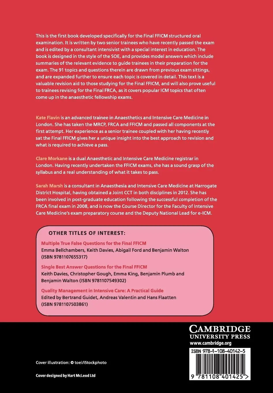 Rückseite: 9781108401425 | Questions for the Final FFICM Structured Oral Examination | Buch