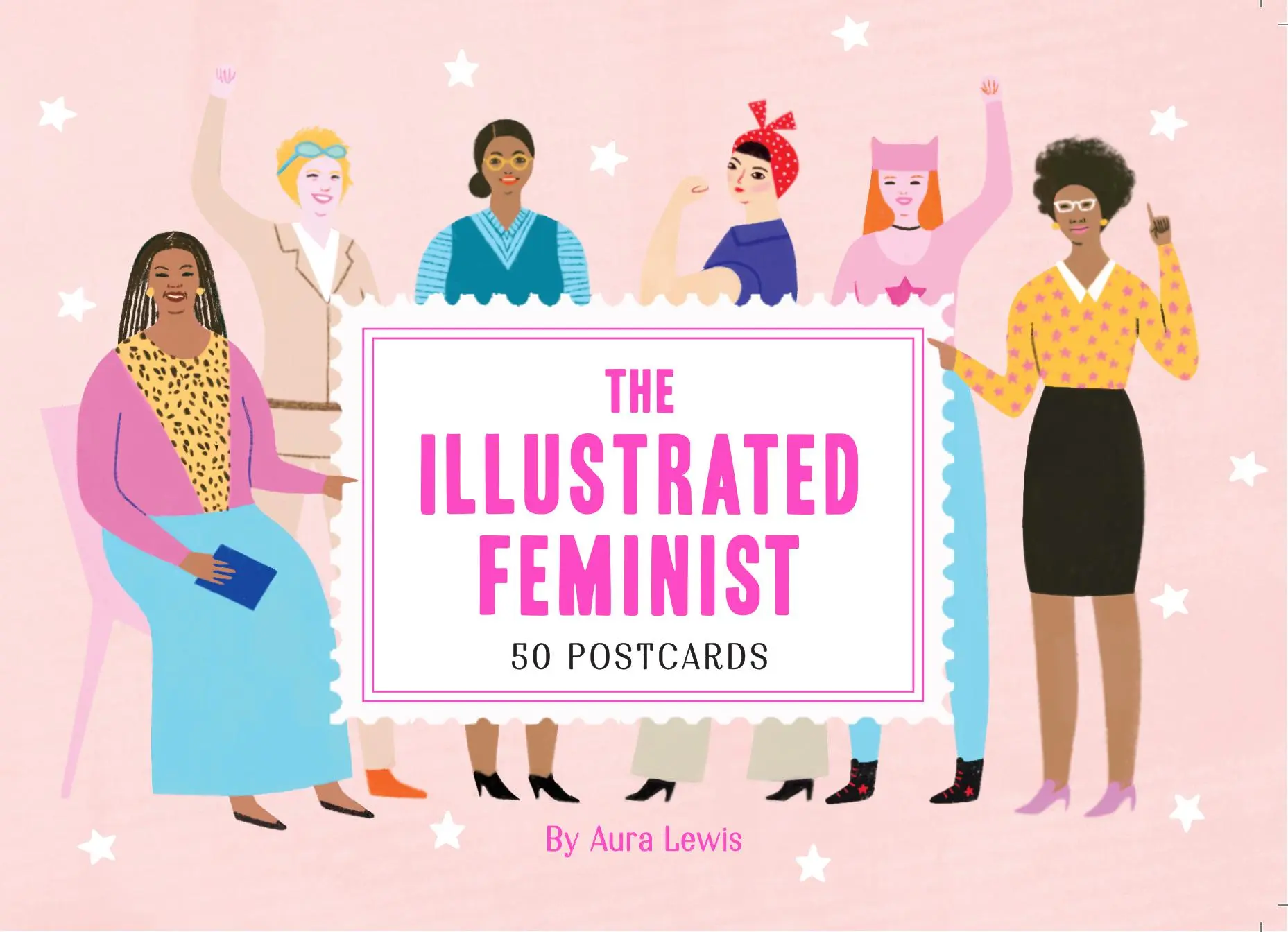 Cover: 9781419741425 | The Illustrated Feminist (Postcard Book) | 50 Postcards | Aura Lewis
