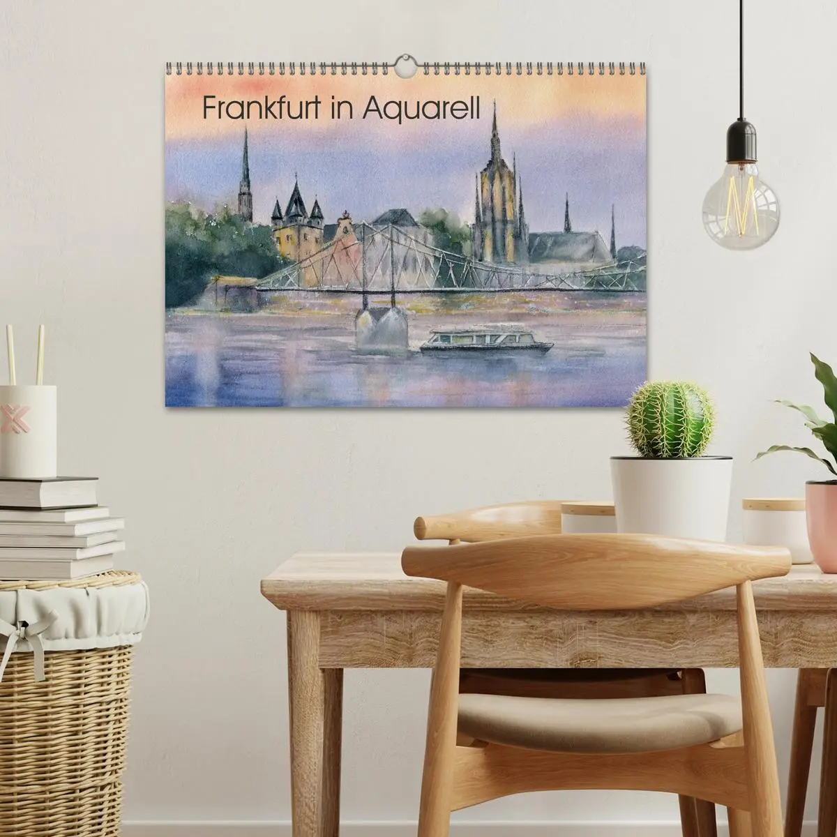 Bild: 9783457781425 | Frankfurt in Aquarell (Wandkalender 2026 DIN A3 quer), CALVENDO...