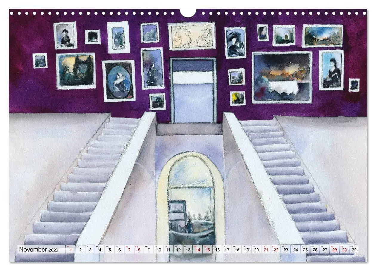 Bild: 9783457781425 | Frankfurt in Aquarell (Wandkalender 2026 DIN A3 quer), CALVENDO...