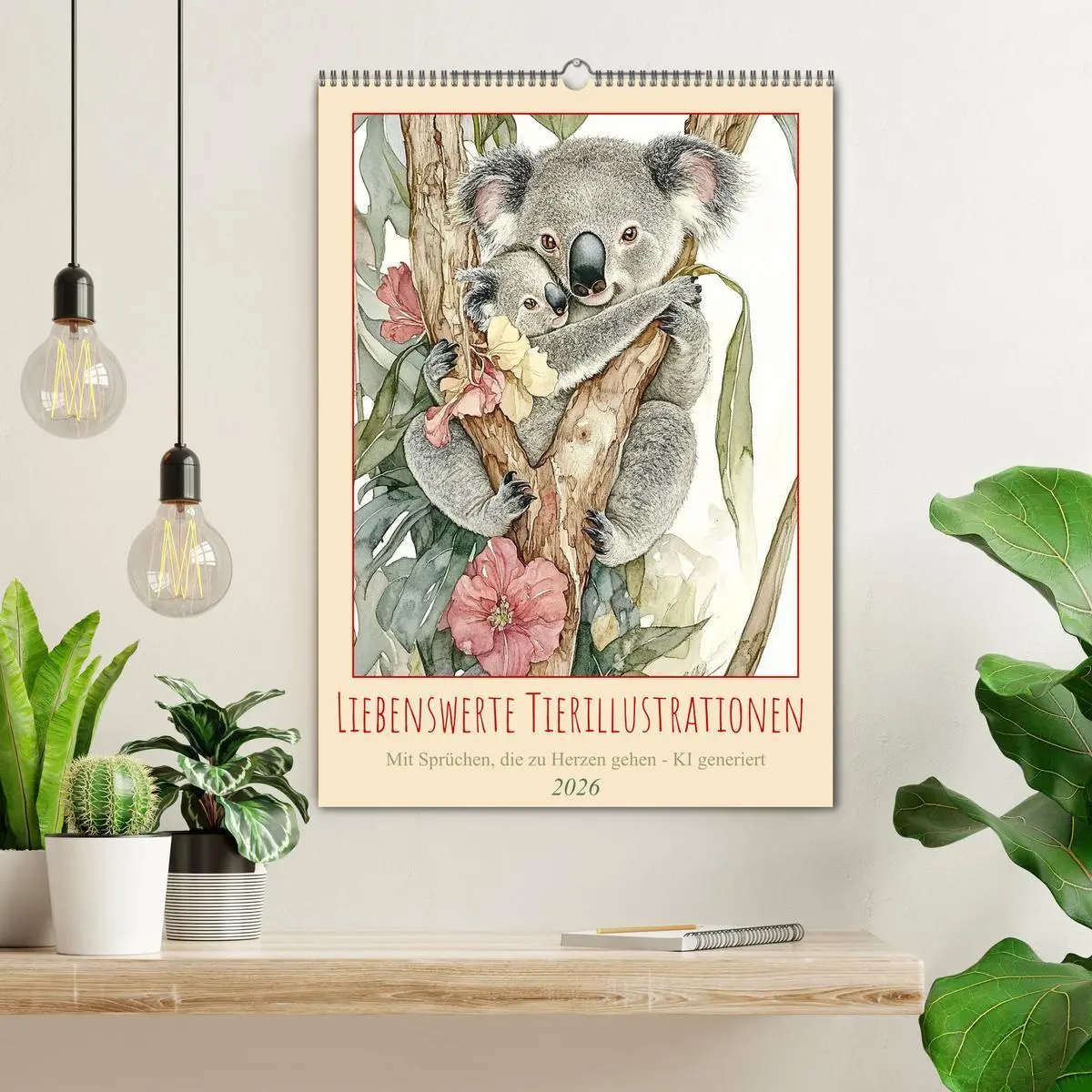 Bild: 9783516251425 | Liebenswerte Tierillustrationen (Wandkalender 2026 DIN A2 hoch),...