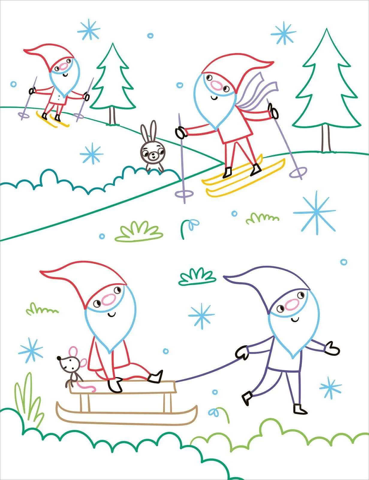 Bild: 9783845861425 | Zauberbilder - Adventskalender | 24 Seiten zum Ausmalen &amp; Staunen