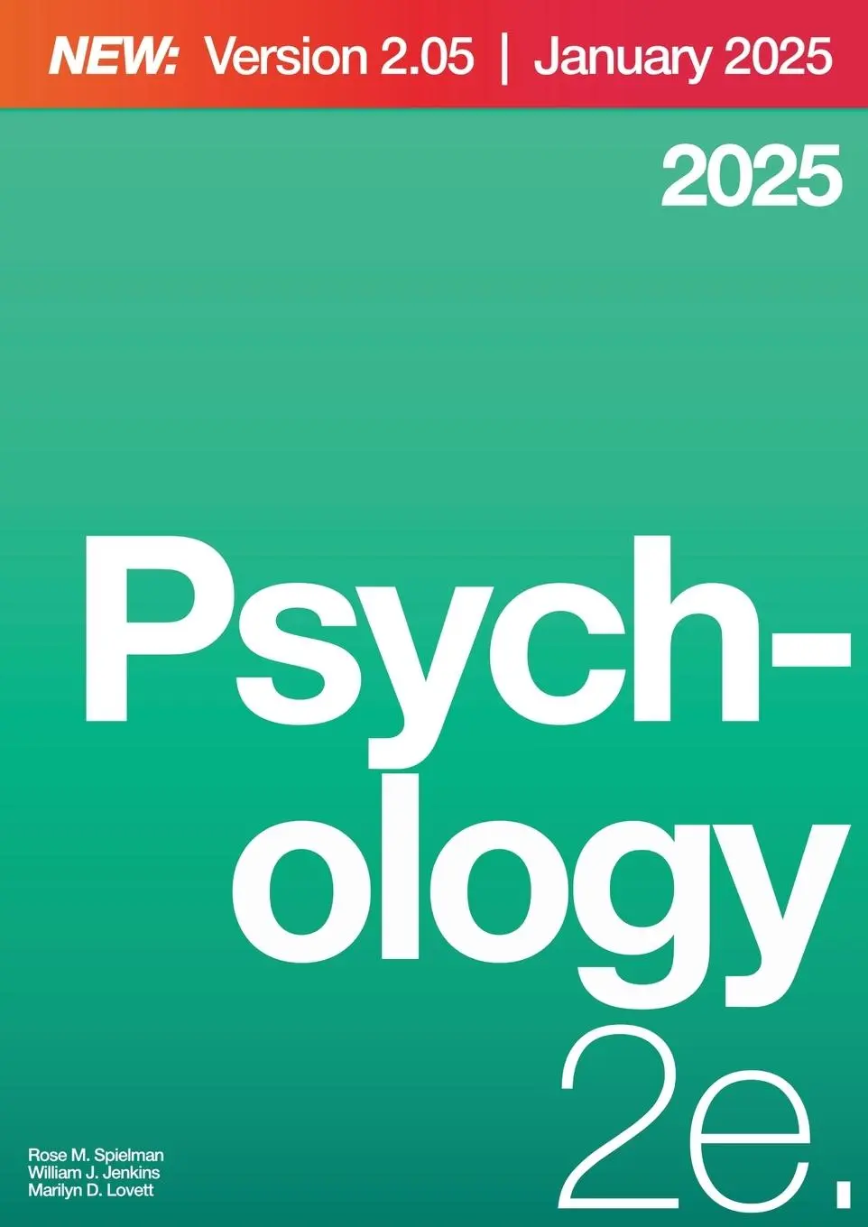 Cover: 9781069271525 | Psychology 2e (2025) | Rose M. Spielman (u. a.) | Taschenbuch | 2025