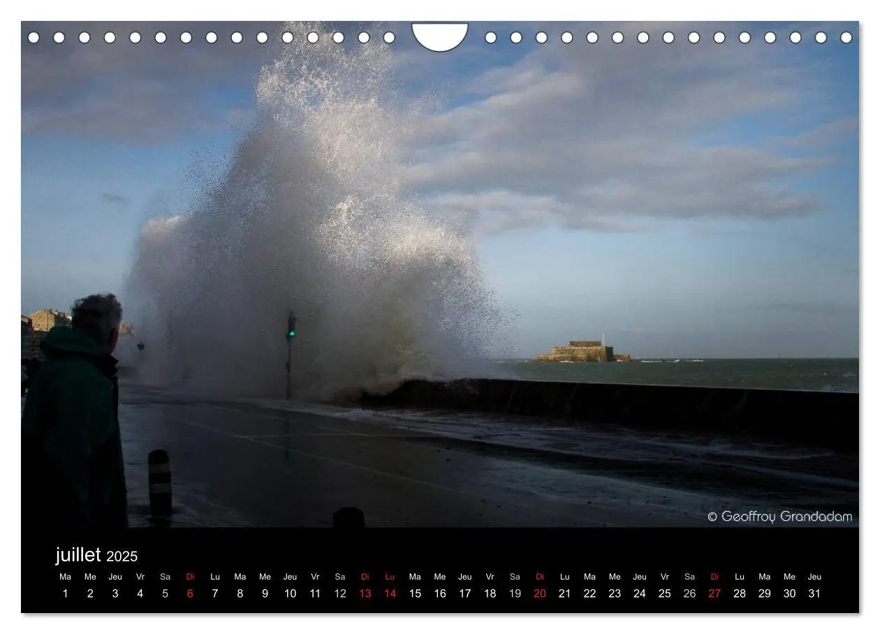 Bild: 9781325991525 | GRANDES MARÉES À SAINT-MALO (Calendrier mural 2025 DIN A4...