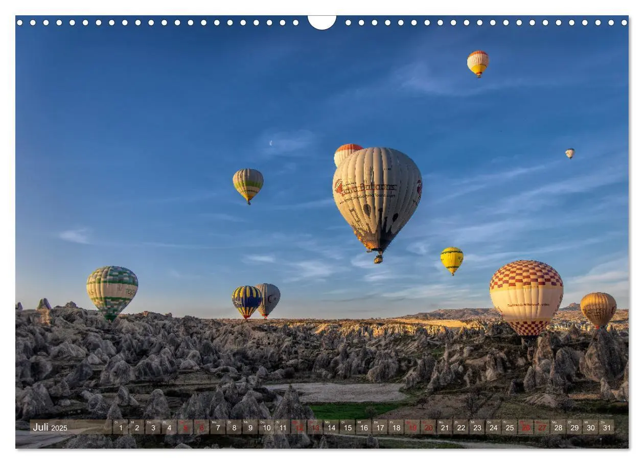 Bild: 9783435681525 | Heißluftballons Die sanften Riesen (Wandkalender 2025 DIN A3 quer),...