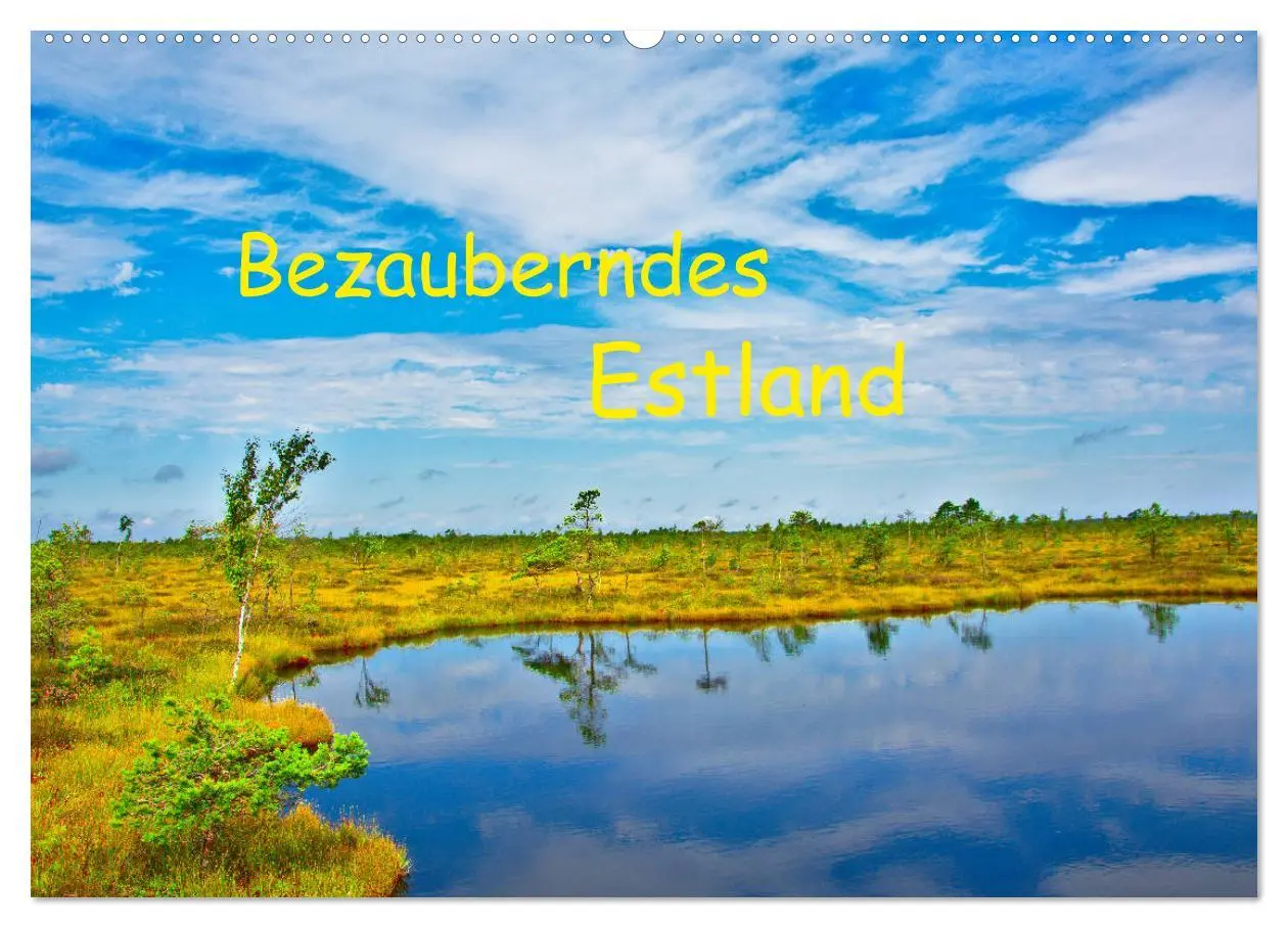 Cover: 9783457771525 | Bezauberndes Estland (Wandkalender 2026 DIN A2 quer), CALVENDO...
