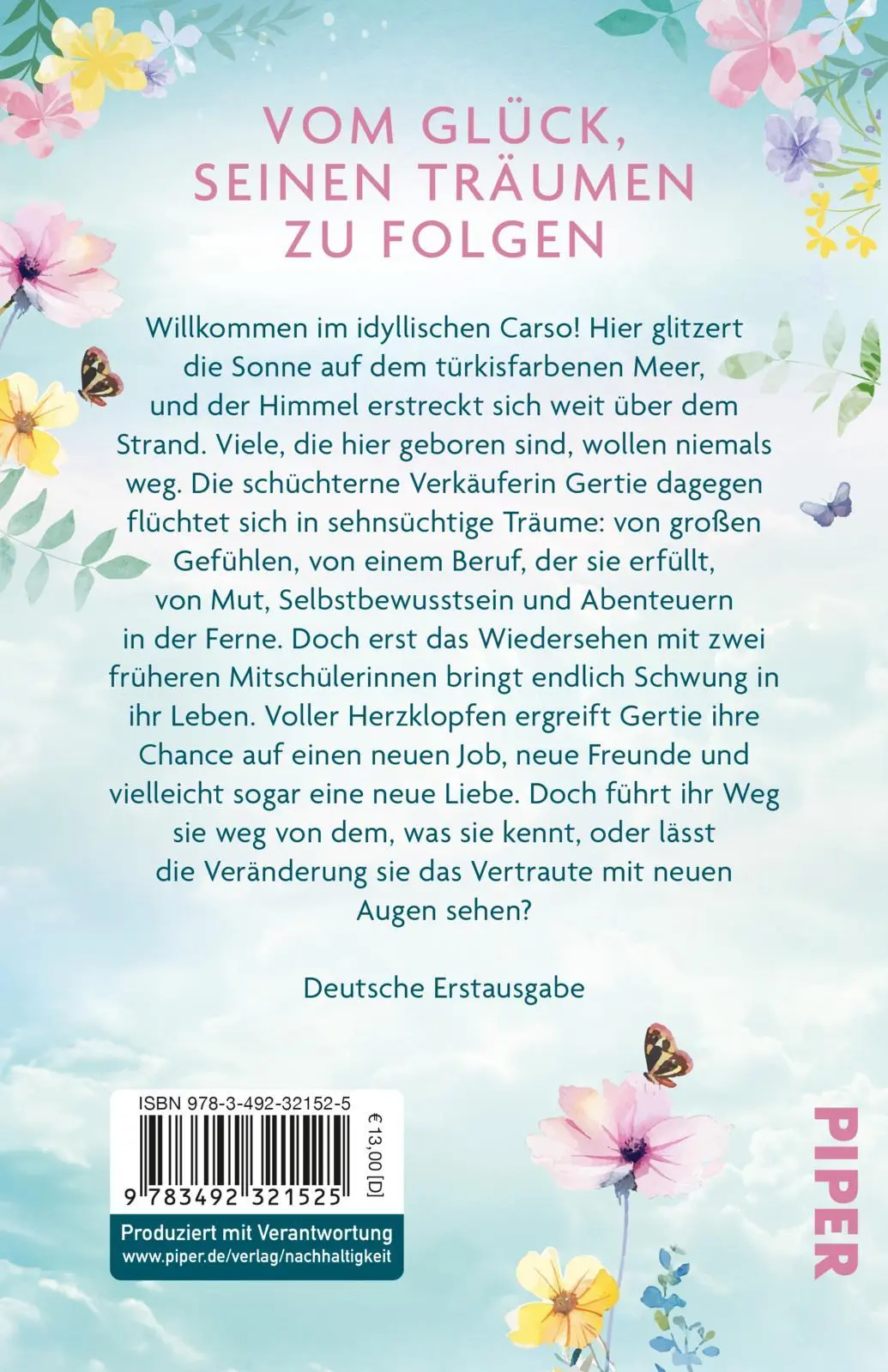Rückseite: 9783492321525 | In unseren Träumen ist immer Sommer | Jenny Colgan | Taschenbuch