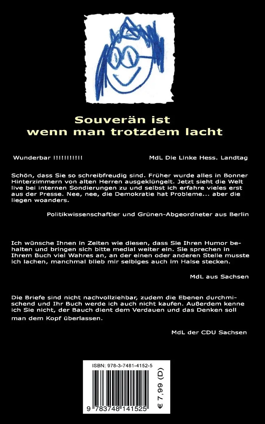 Rückseite: 9783748141525 | Post vom Souverän | Kommunikation mit der Kanzlerin | Horst Engel