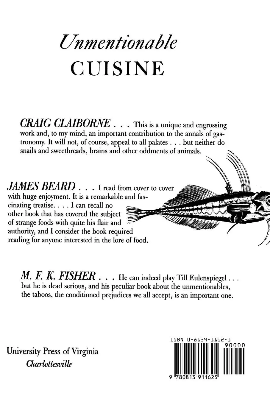 Rückseite: 9780813911625 | Unmentionable Cuisine | Calvin W Schwabe | Taschenbuch | Englisch