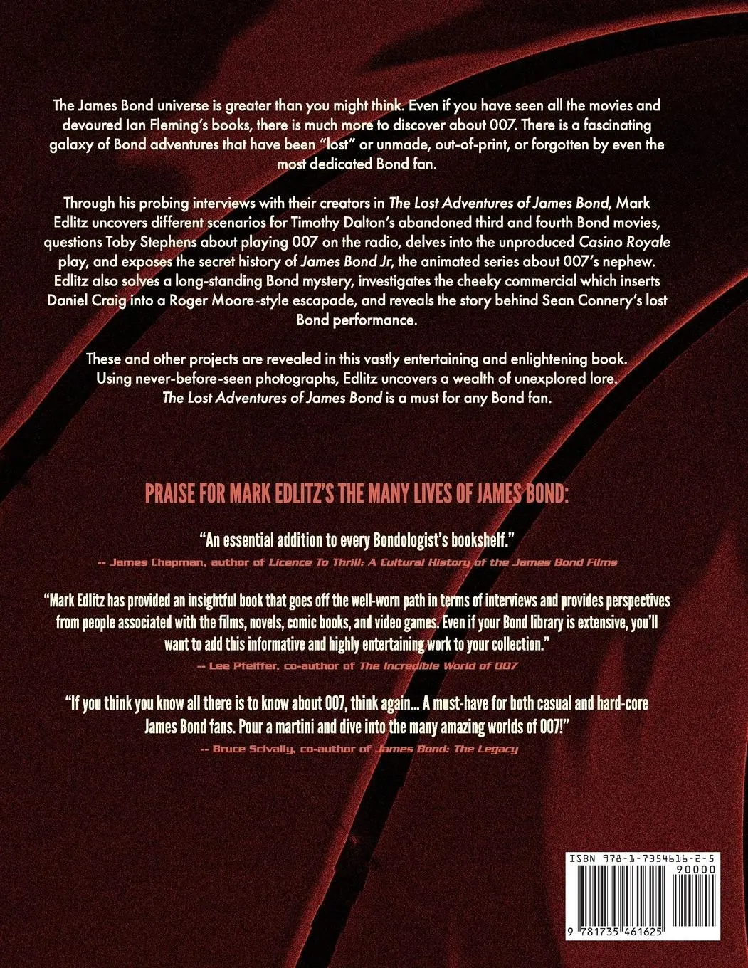 Rückseite: 9781735461625 | The Lost Adventures of James Bond | Mark Edlitz | Taschenbuch | 2020