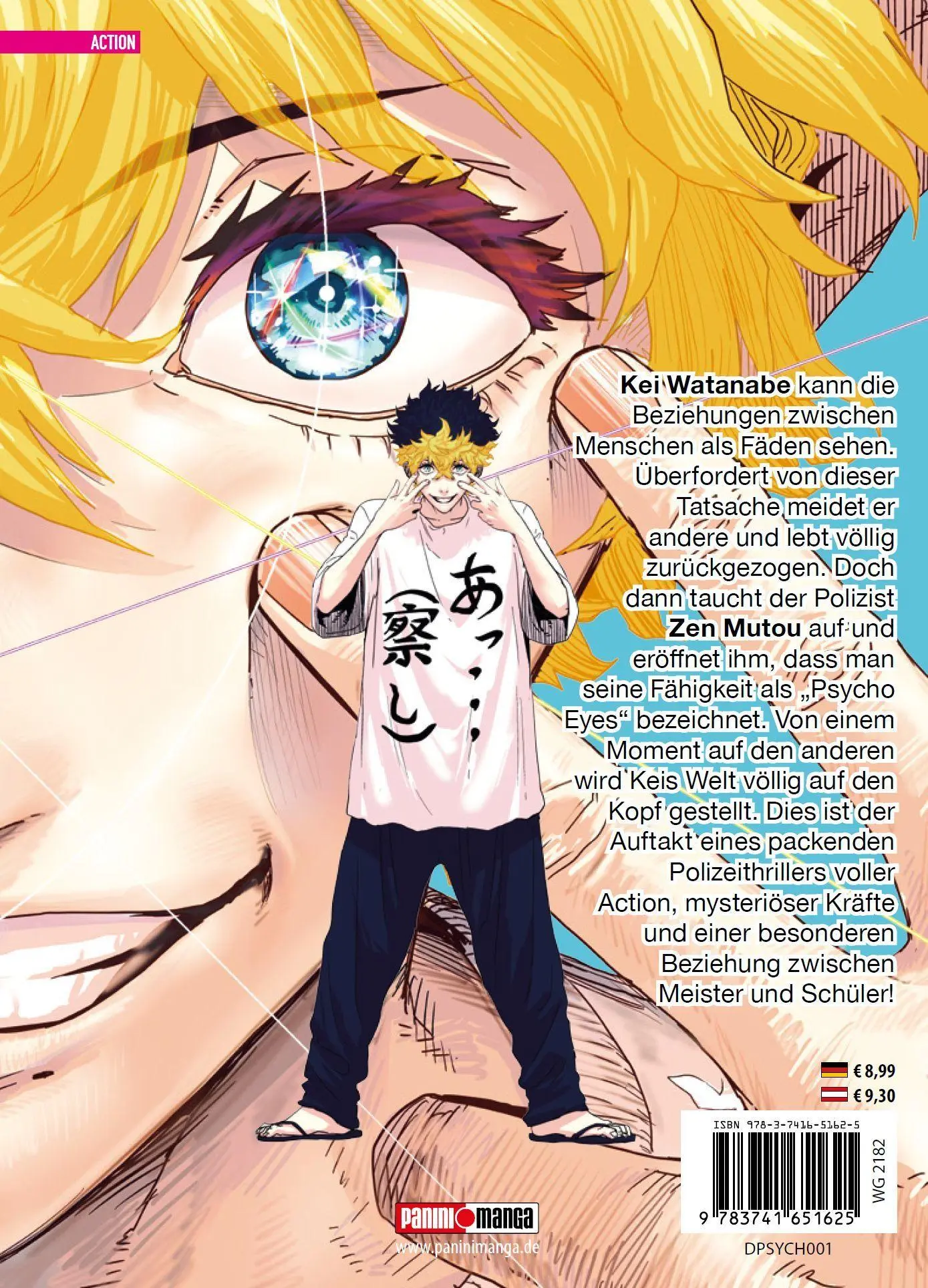 Rückseite: 9783741651625 | Psycho Eyes 01 | Takahiro Kato | Taschenbuch | 208 S. | Deutsch | 2026