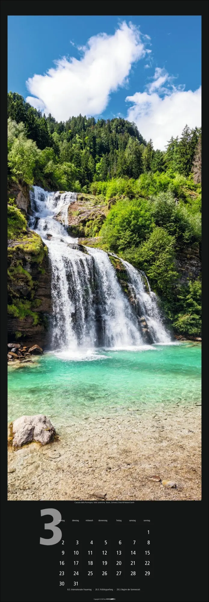 Bild: 9783839901625 | Wasserfälle Kalender 2026 | Weingarten | Kalender | Spiralbindung