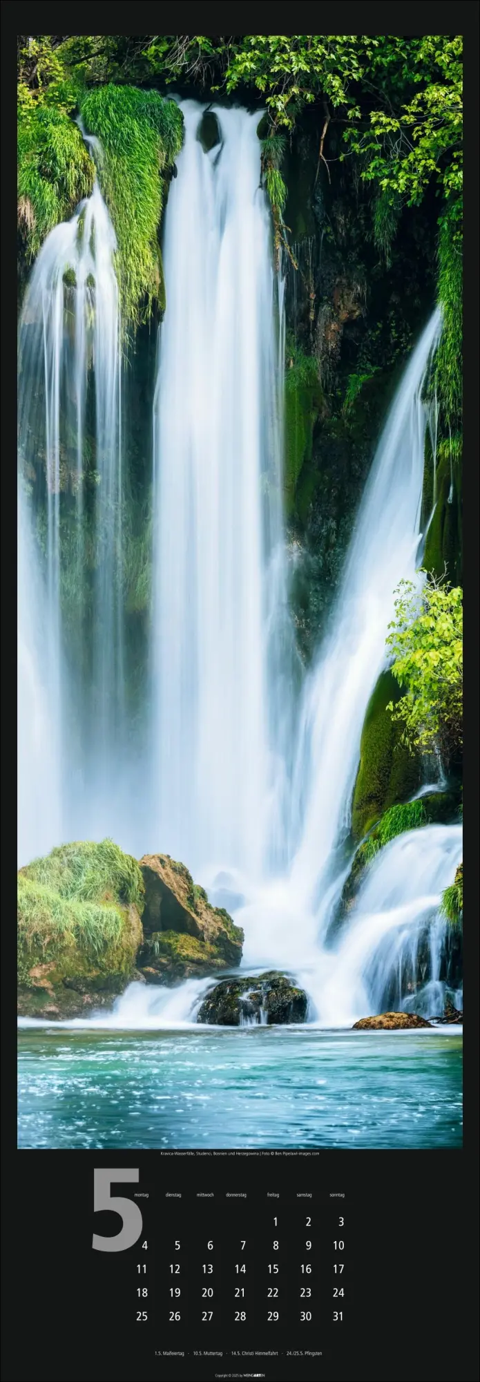 Bild: 9783839901625 | Wasserfälle Kalender 2026 | Weingarten | Kalender | Spiralbindung