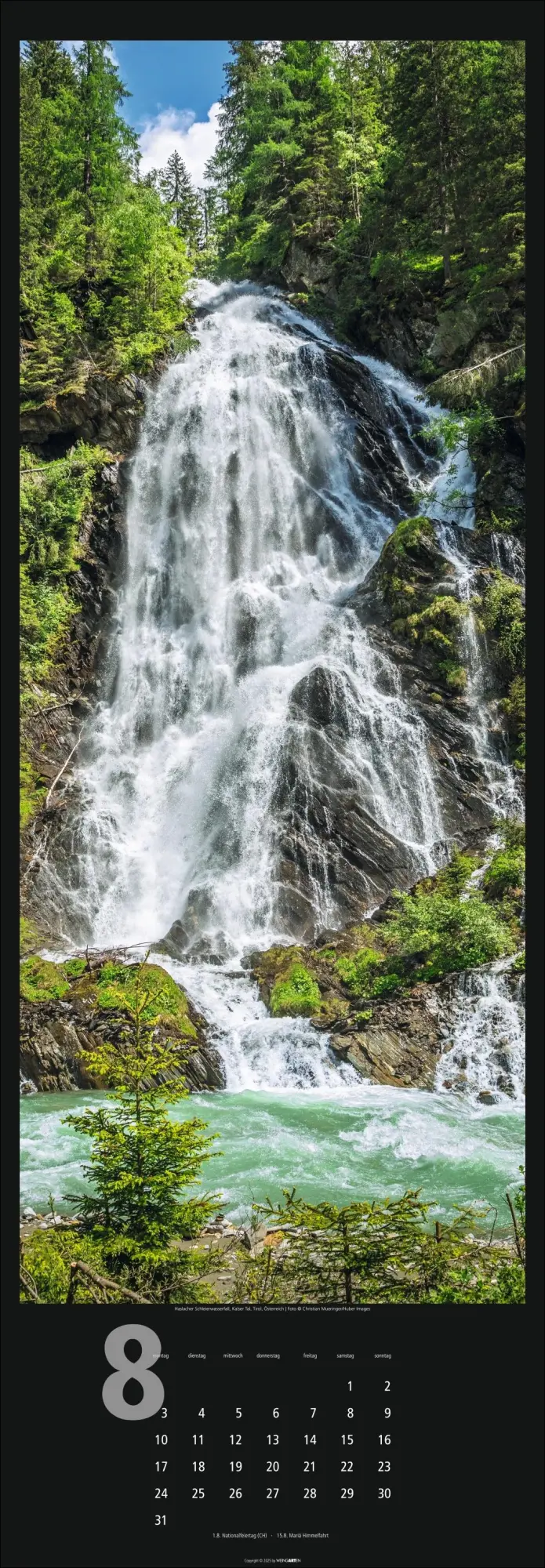 Bild: 9783839901625 | Wasserfälle Kalender 2026 | Weingarten | Kalender | Spiralbindung