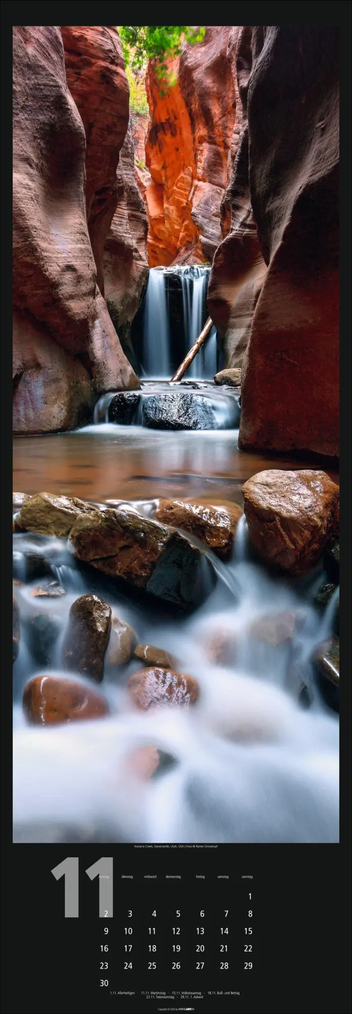 Bild: 9783839901625 | Wasserfälle Kalender 2026 | Weingarten | Kalender | Spiralbindung