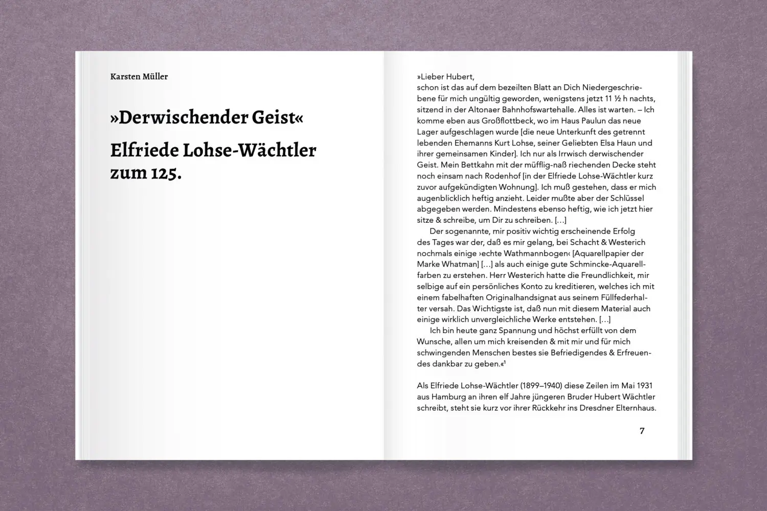 Bild: 9783987411625 | Elfriede Lohse-Wächtler »Ich als Irrwisch«. | Karsten Müller (u. a.)