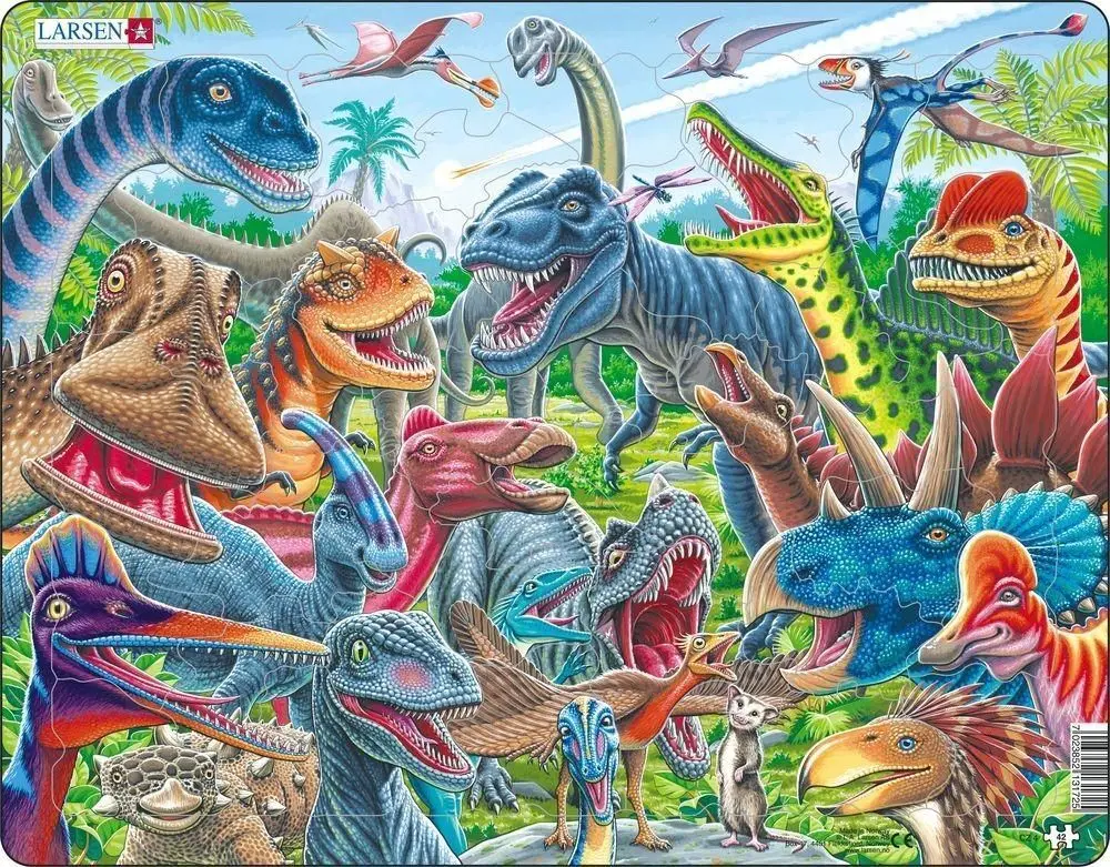 Cover: 7023852131725 | Puzzle - Dinosaurier (Selfie/Gruppenbild) | Spiel | 2024 | Larsen