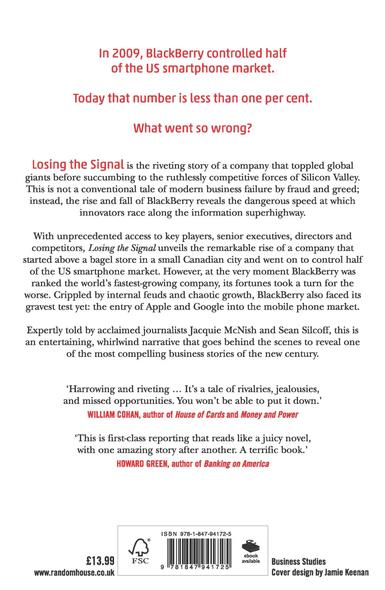 Rückseite: 9781847941725 | Losing the Signal | Jacquie Mcnish (u. a.) | Taschenbuch | 288 S.